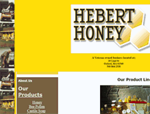 Tablet Screenshot of heberthoney.com